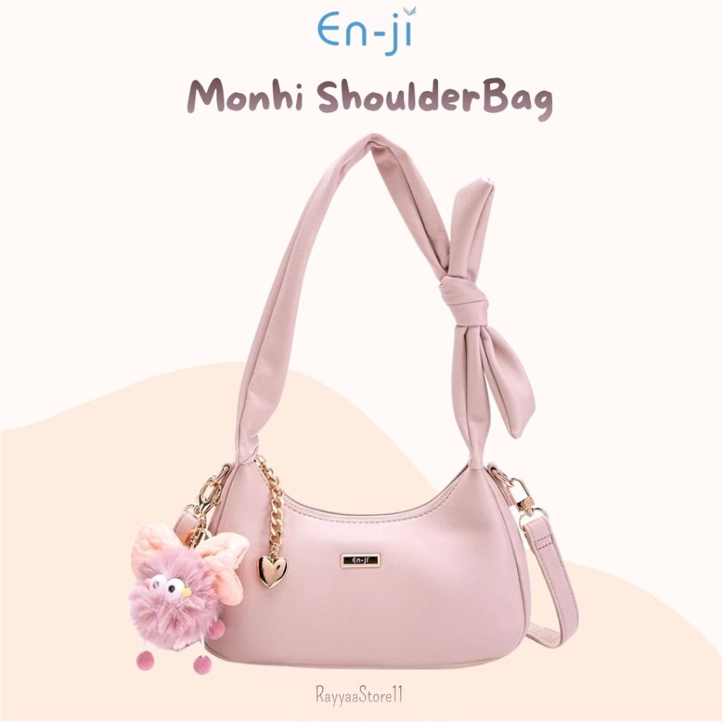 NEW En-ji  Monhi ShoulderBag Original Ballerina Pinky