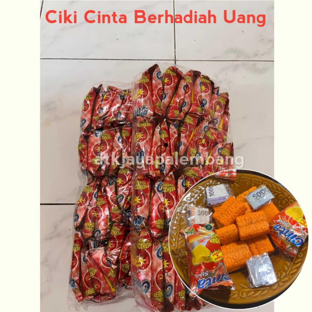 snack cinta stik berhadiah uangkk beruntung isi 20