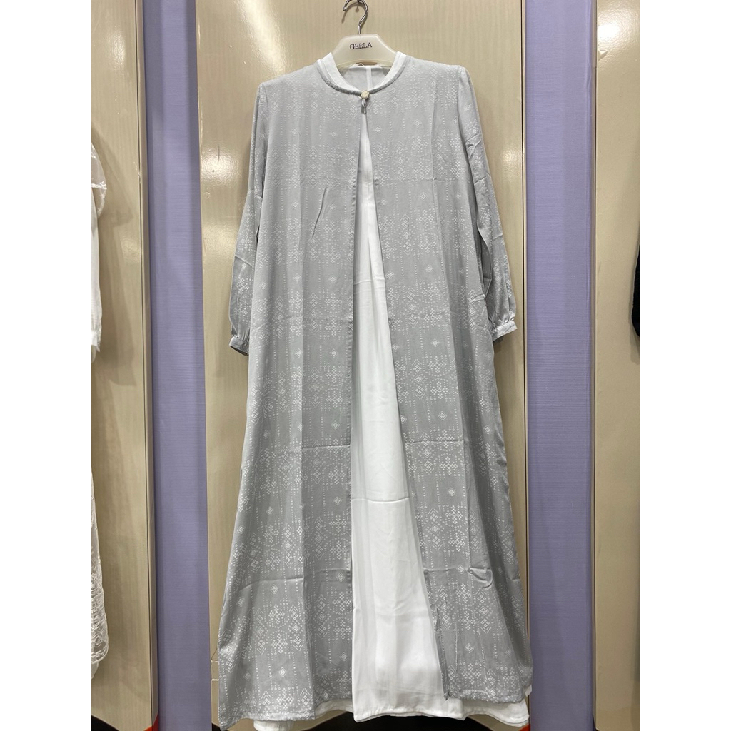 One set gamis wanita brand Geela original promo