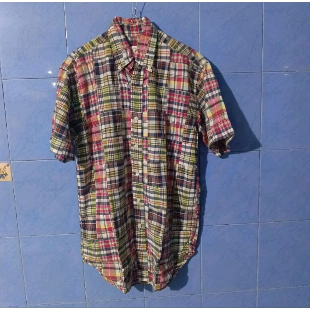 kemeja lengan pendek Brooks brother keren mulus