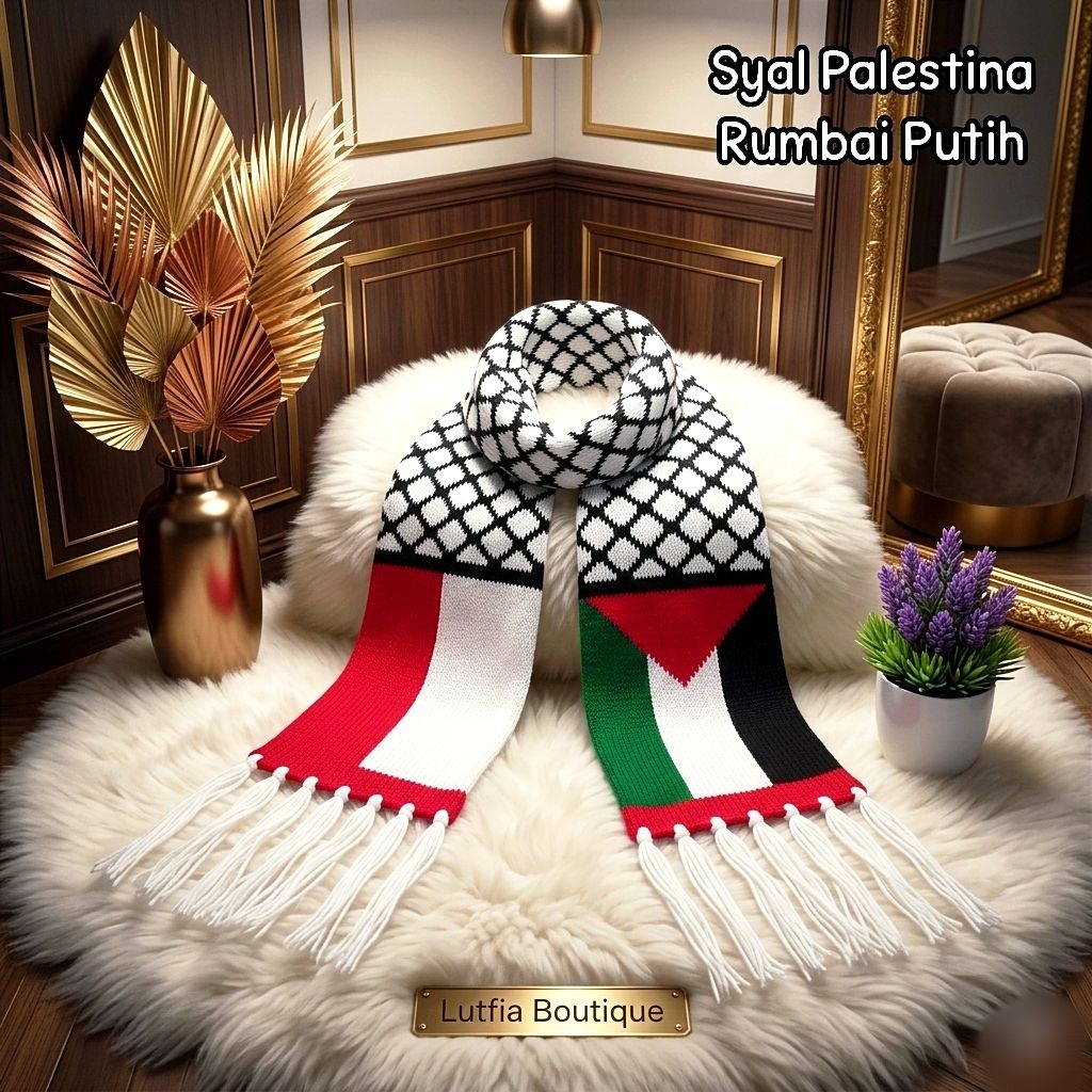 Syal Palestina / Syal Palestina Premium/ Syal Rajut Palestina Premium / Syal Palestina Dewasa / Sele