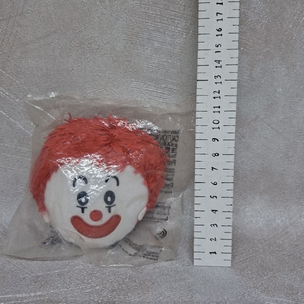 Ronald Mcdonald head plush card case