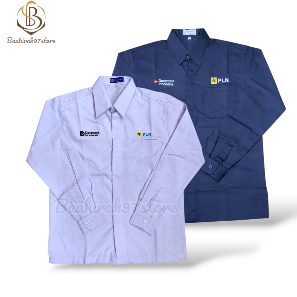 kemeja Danantara Indonesia PLN lengan panjang-seragagam PLN danantara