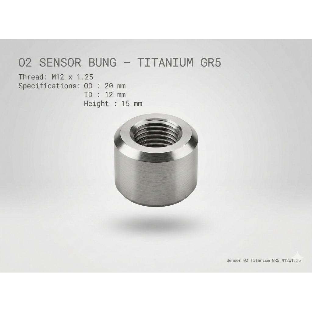 Sensor & Adaptor — Bung Sensor O2 Titanium GR5 M12 × 1.25 · Titanium — foto 5