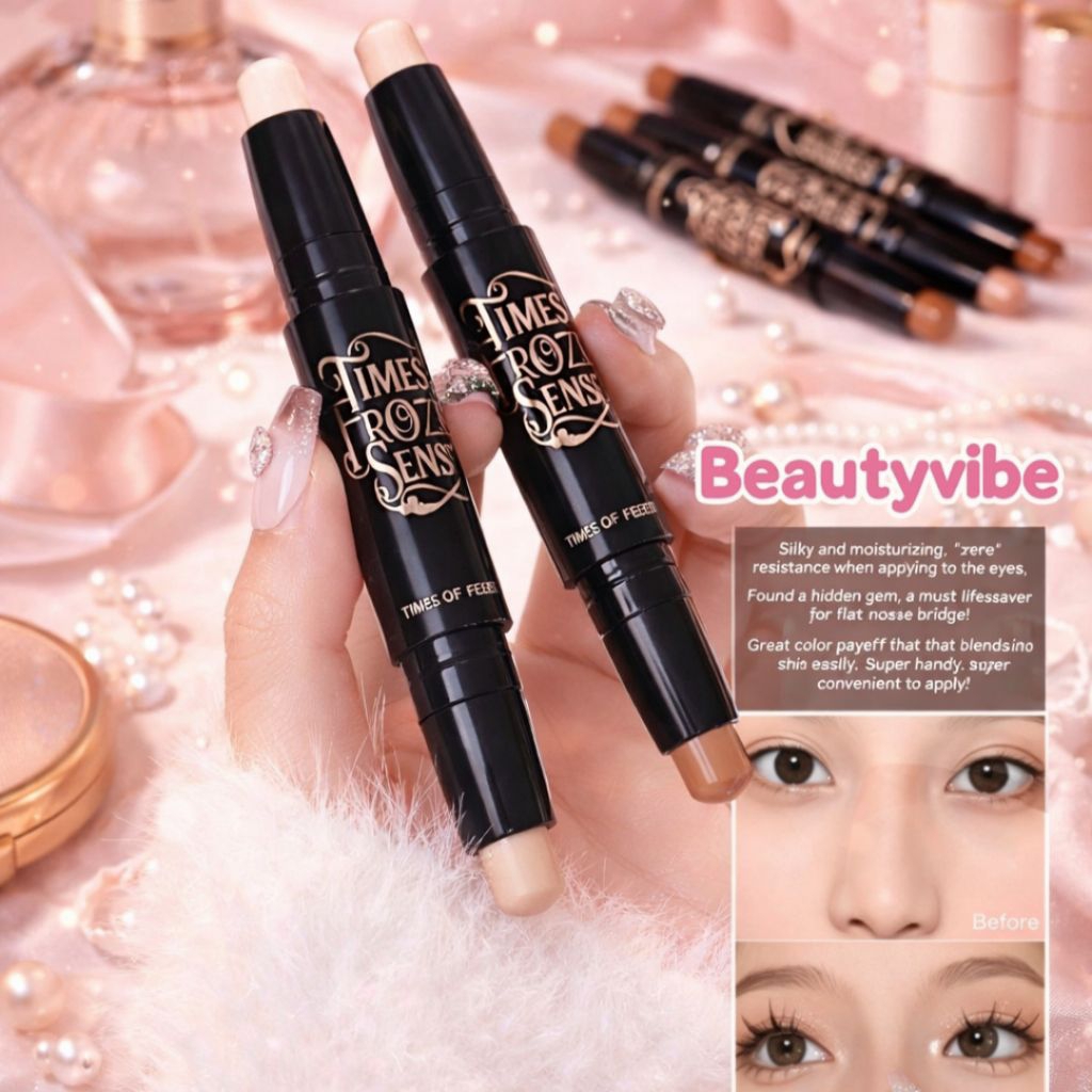 Contour Stick Double-ended 2 in 1 Highlight & Contour Shading Hidung Long