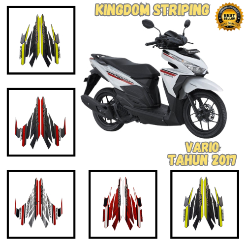 Striping Vario 125 Tahun 2017 | Cutting Sticker Motor | Warna Tajam Tidak Mudah Pudar