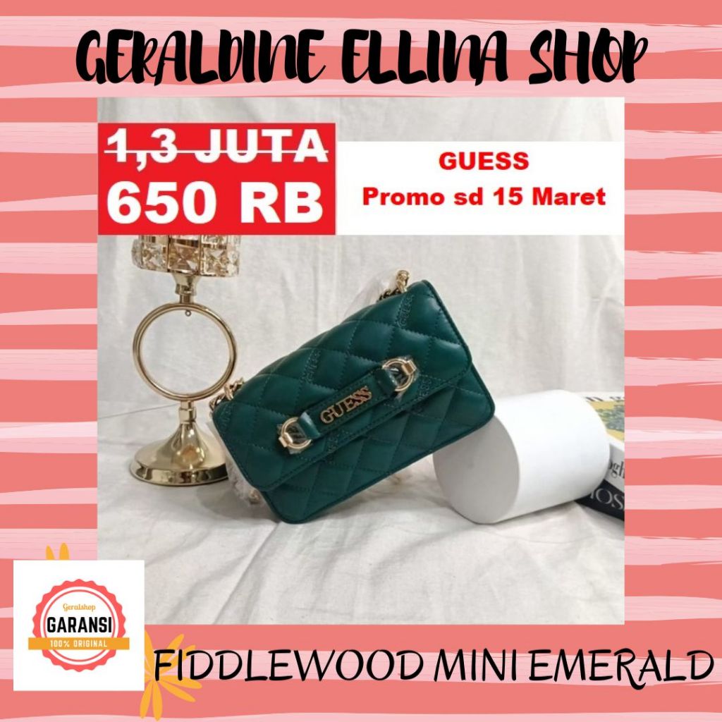 Tas Guess wanita sling bag ORIGINAL 100% sale FIDDLEWOOD MINI