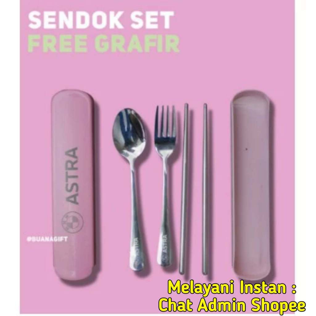 TERBARU SENDOK GARPU SUMPIT SET STAINLESS STEEL CUSTOM GRAFIR