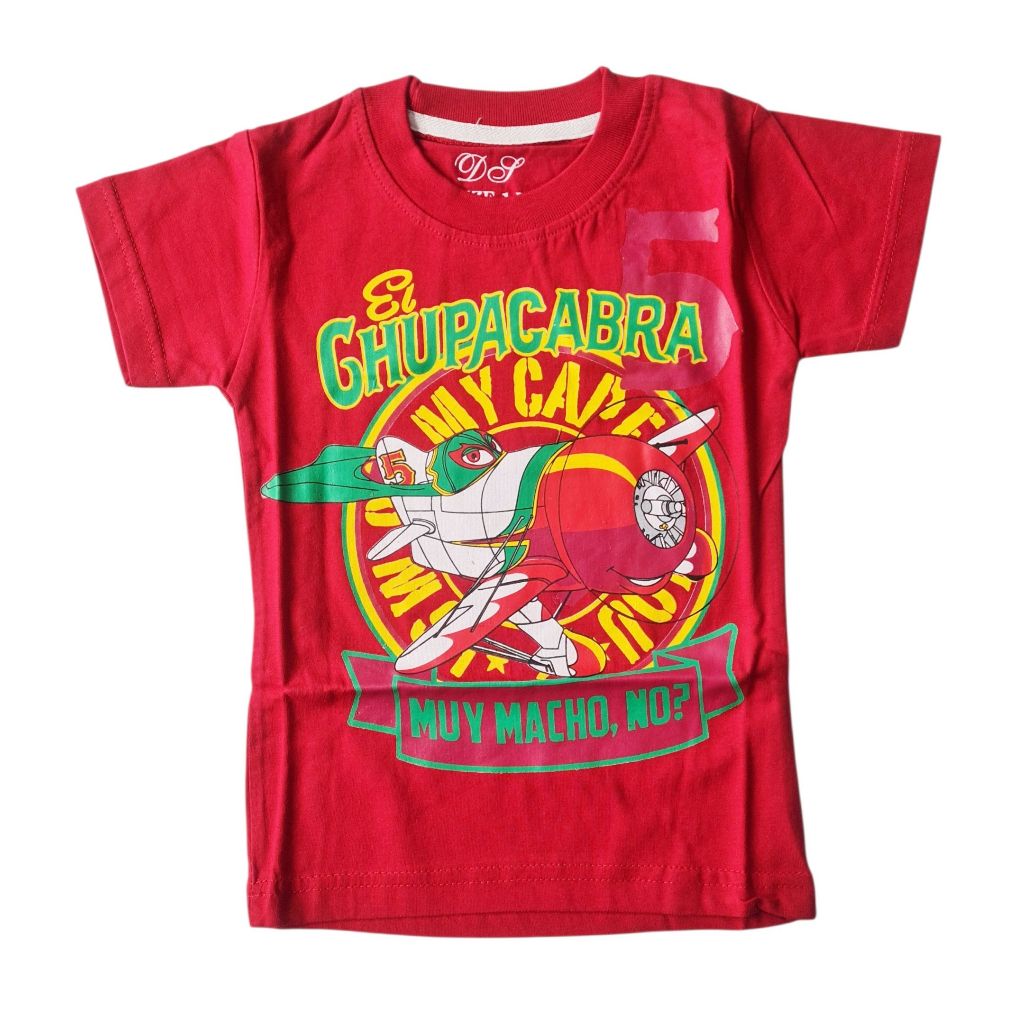 Baju Kaos Tee Anak Laki-laki Motif Pesawat Chupacabra