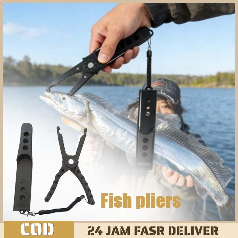 Tang Penjepit Ikan Fish Grip Tang Kail Pancing Fishing Pliers Aman Alat Ikan Pancing Tang Penjepit K