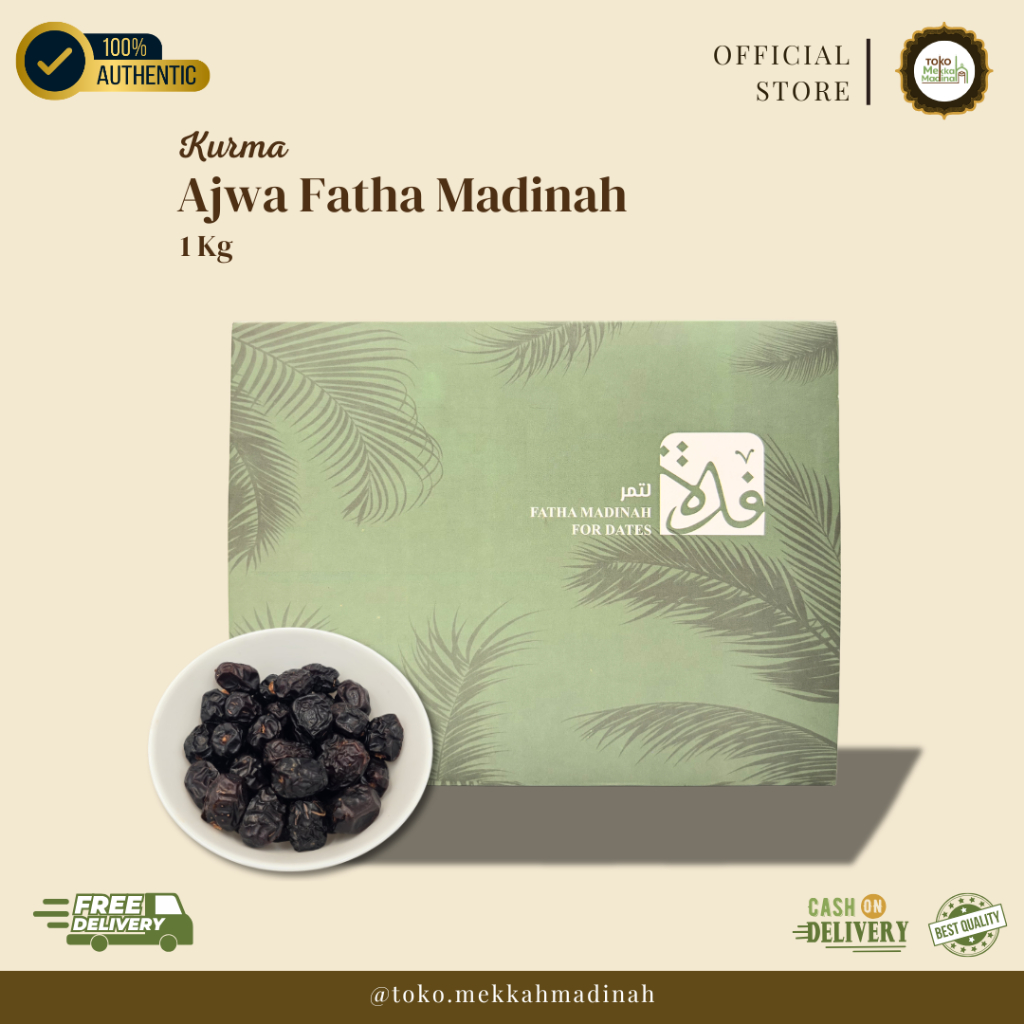 Kurma Ajwa Al Madinah 1kg - Kurma Premium Asli Madinah