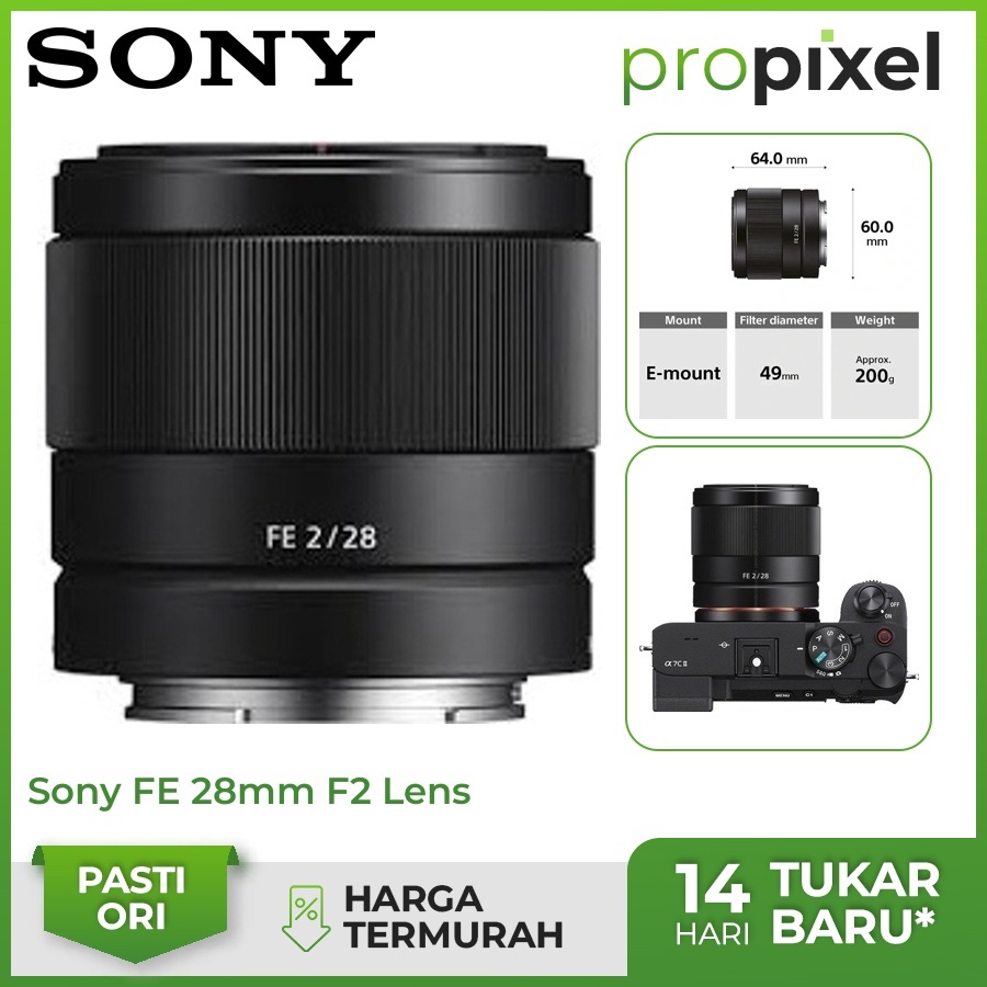 Sony FE 28mm f2 Lensa Sony 28 mm f/2 Garansi Resmi