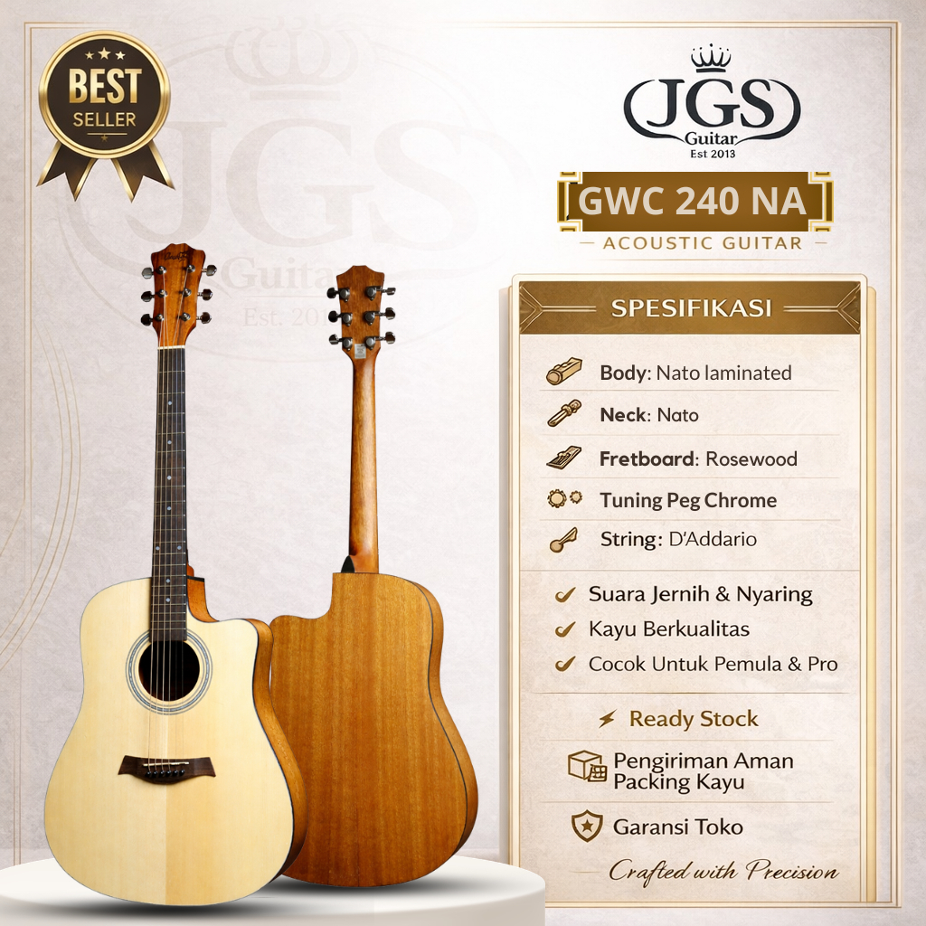 GITAR AKUSTIK COWBOY GWC 240 NA ORIGINAL