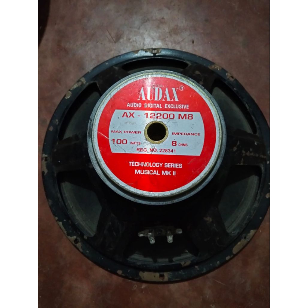 speaker 12 inch bekas putus spool