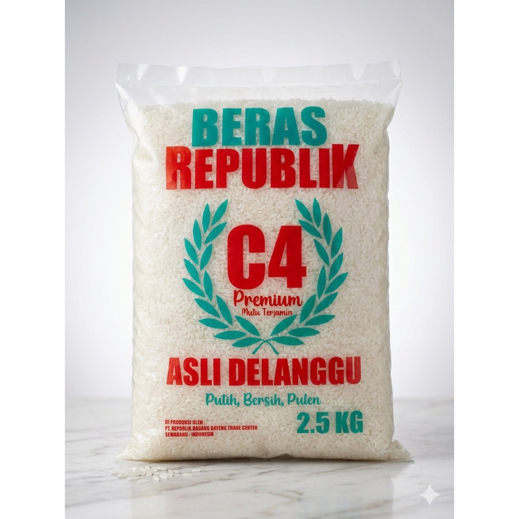 Beras Republik C4 asli Delanggu Premium