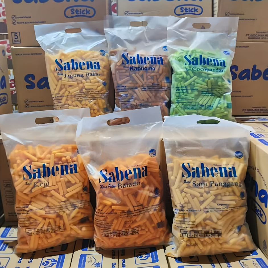 Stik Cemilan Sabena 350gr Aneka Varian - Cemilan Gurih, Manis Dan Lezat