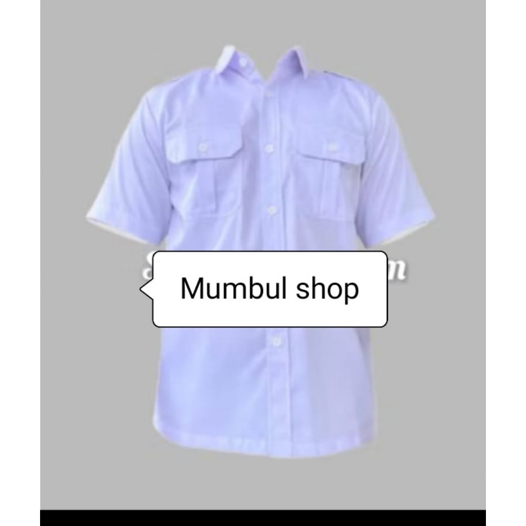 Baju putih pdh baju putih pdl/kemeja pdl lapangan/kemeja formal/kemeja pria lengan pendek