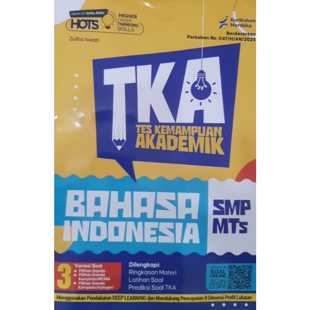 TKA (Tes Kemampuan Akademik) Bahasa Indonesia SMP/MTs (Tahun 2025/2026)