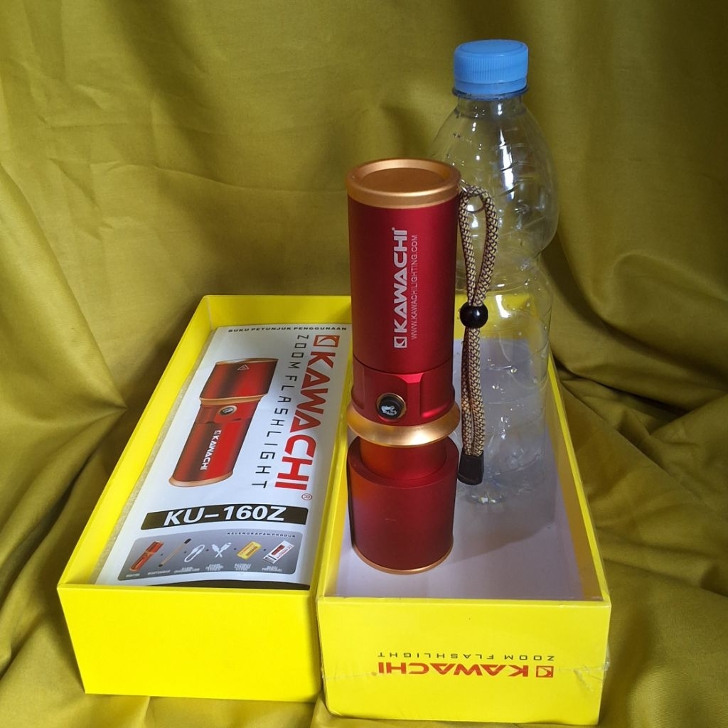 Senter Tangan KU 160Z Zoom in out Kawachi senter tangan led senter tangan kuat senter tangan jarak j