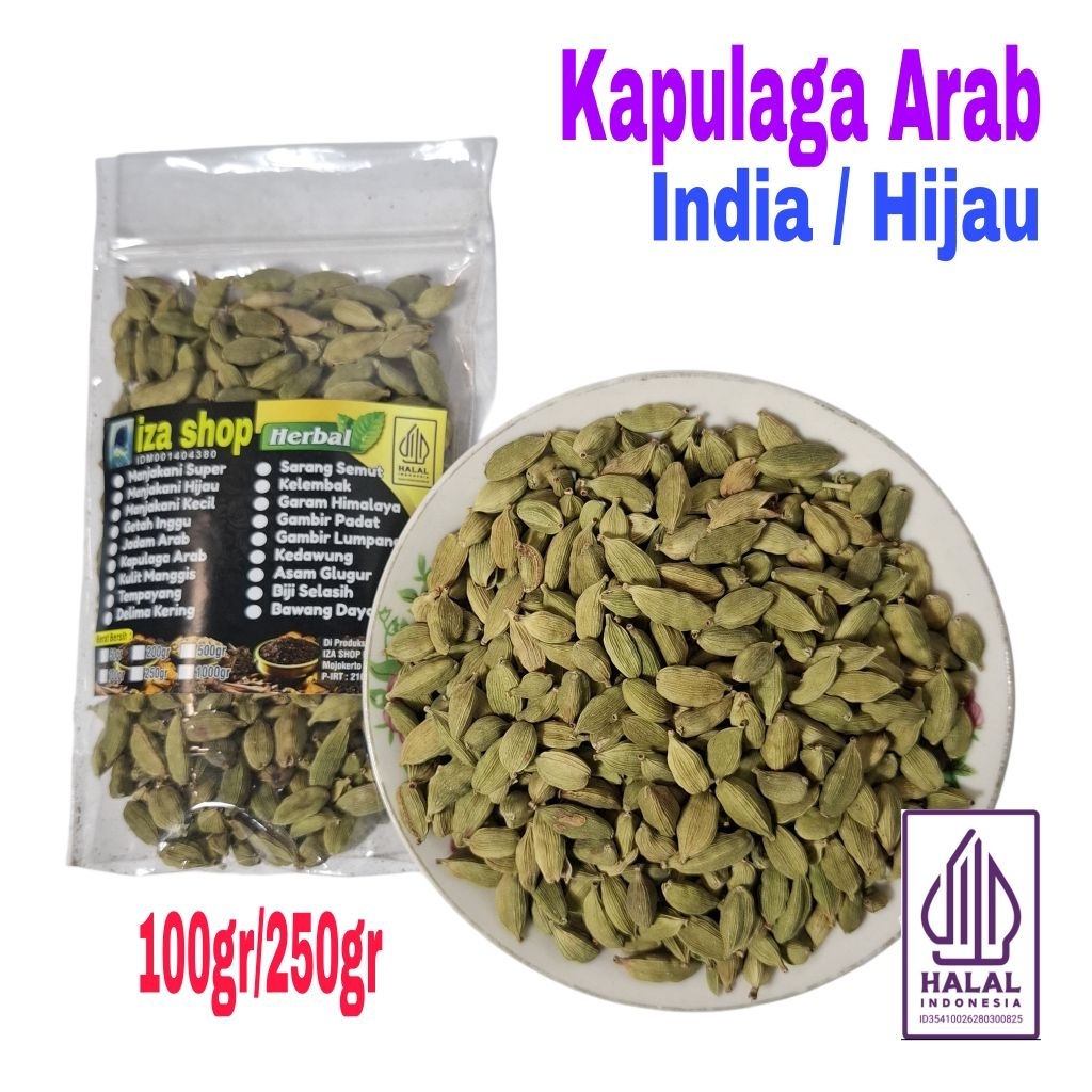 Kapulaga Arab/Kapulaga Hijau 100/250gr