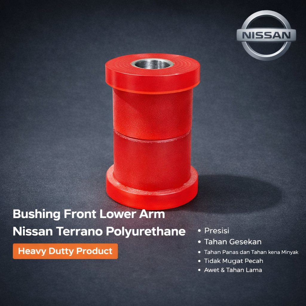 Bushing Arm Depan Bawah Nissan Terrano WD21 Bushing Sayap Depan Bawah Nissan Terrano Polyurethane