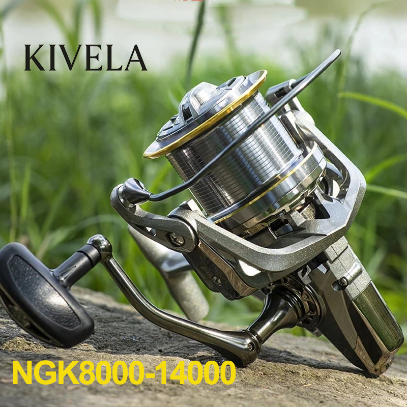 [COD/Ready] NGK Reel Pancing Laut 10000 12000 14000 Katrol PancingSpinning Reel 8000 9000 Drag 20KG 