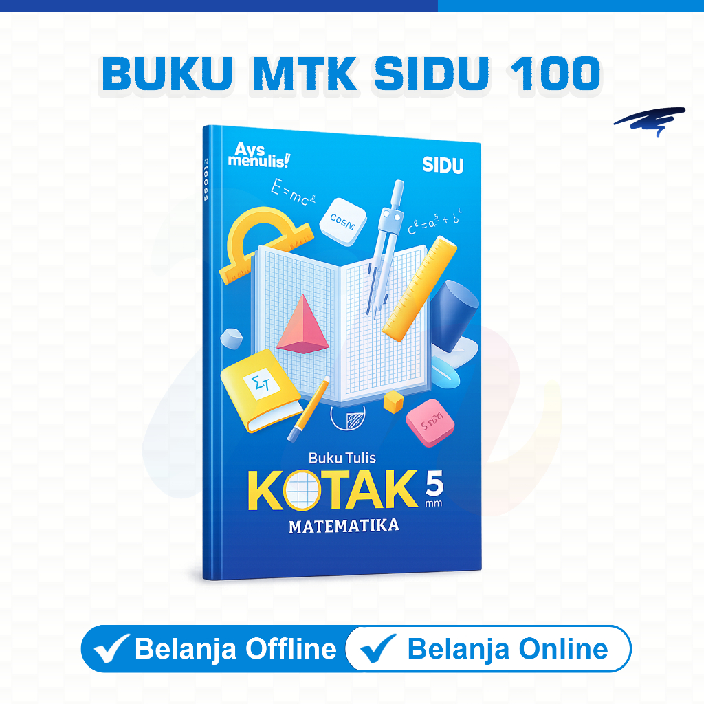 Buku Tulis Kotak Kecil Matematika 100 Lembar