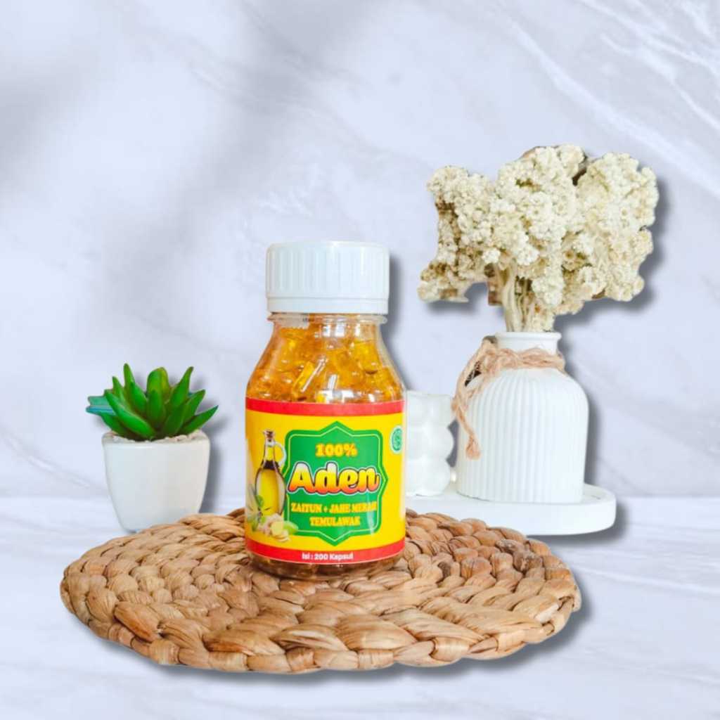 Minyak Herbal Zaitun jahe merah temulawak herbal aden 3 in 1- Herbal Minyak ZaitunMinyak  200 kapsul