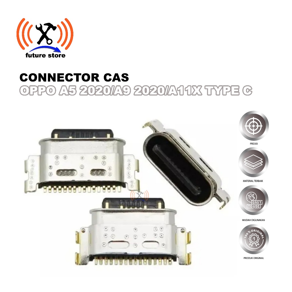 KONEKTOR CAS OPPO A5 2020 A9 2020 A11X TYPE-C ORIGINAL - CHARGING CONNECTOR OPPO A5 2020 A9 2020 A11