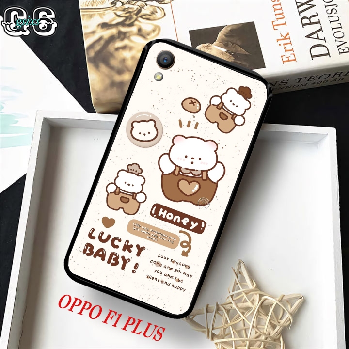 Casing Case Hp Oppo Oppo f1 Plus [ MOTIF  BEAR ] Aneka casing, custom case, case aesthetic case mura
