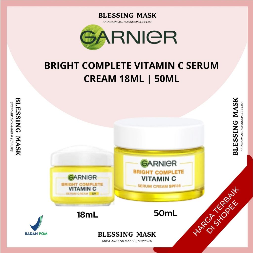 Garnier Bright Complete Vitamin C Serum Cream 50ml | Ampoule