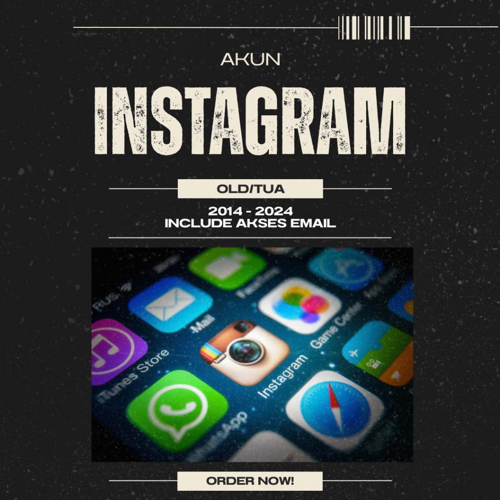 Akun Instagram Old | IG Tua | 2014 - 2024 | Include Akses Mail | Siap Pakai