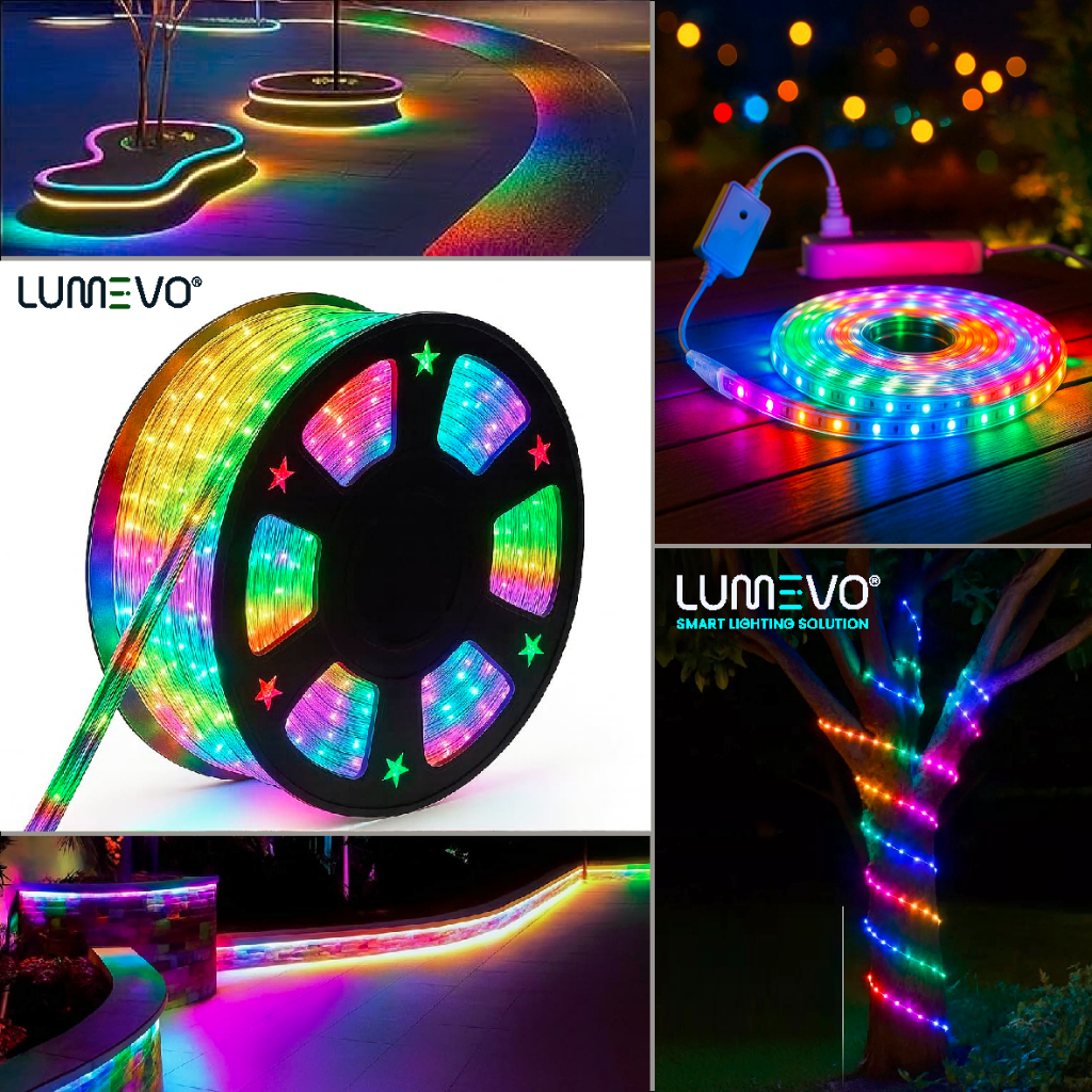 Lampu LED Strip RGB - 30 Meter - Lampu Selang RGB warna warni waterproof Lampu hias dekorasi gapura 
