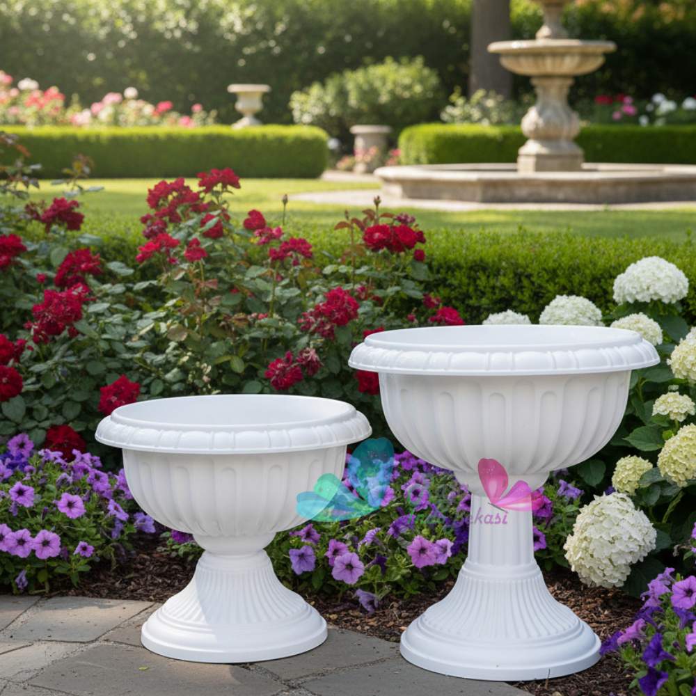 POT SHALLOM JUARA Pot bunga tinggi Pot pajangan Pot Cantik Pot Piala bagus kuat cantik tebal kuat Po