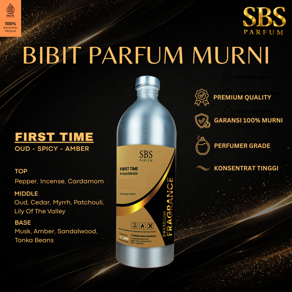 SBS Bibit Parfum Murni - 500ml 1000ml - [First Time - PREMIUM] Tahan Lama Aroma Spicy Woody Import T