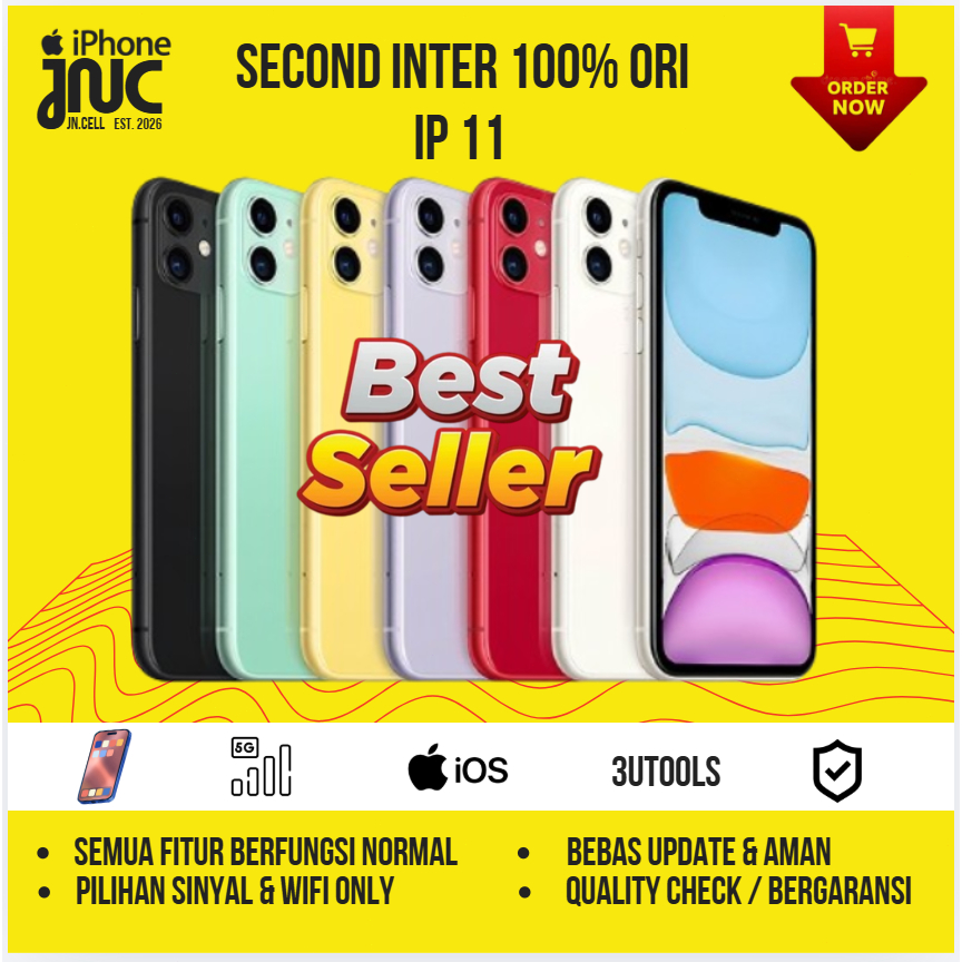 IPhone 11 64GB / 128GB Second Ori  Best Condition iCloud Aman Bebas Update