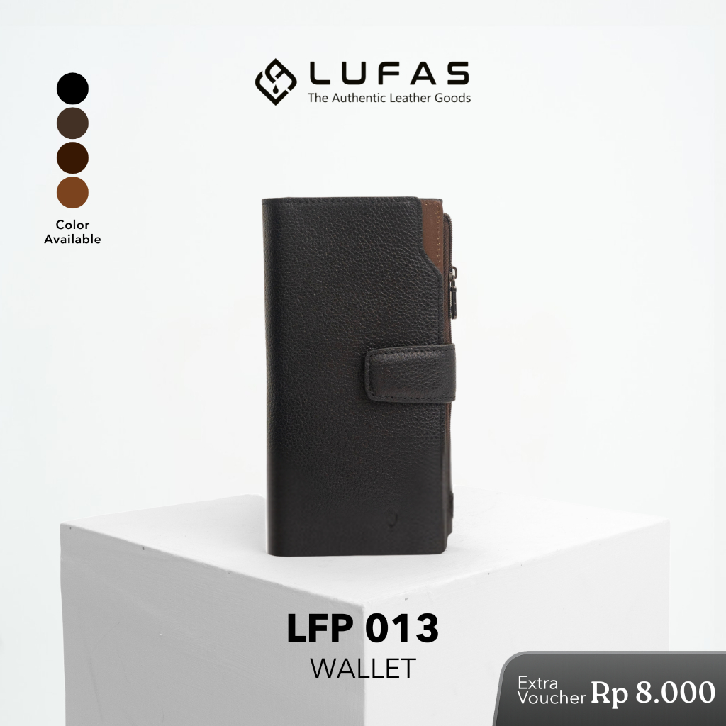 [LFP013 Wallet] LUFAS Dompet Lipat Wanita / Leather Wallet Kulit Sapi Asli Elegan