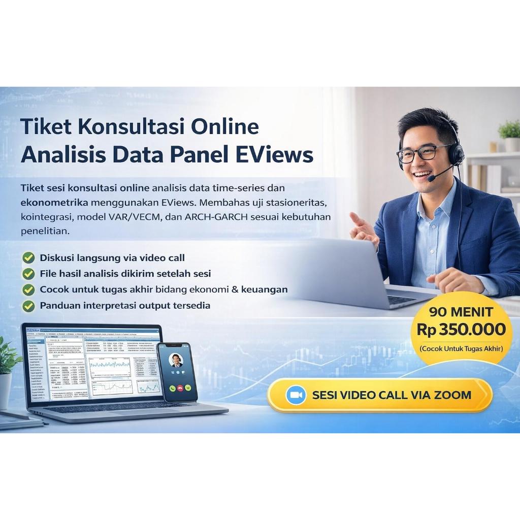 Tiket Konsultasi Online Analisis Data Panel EViews