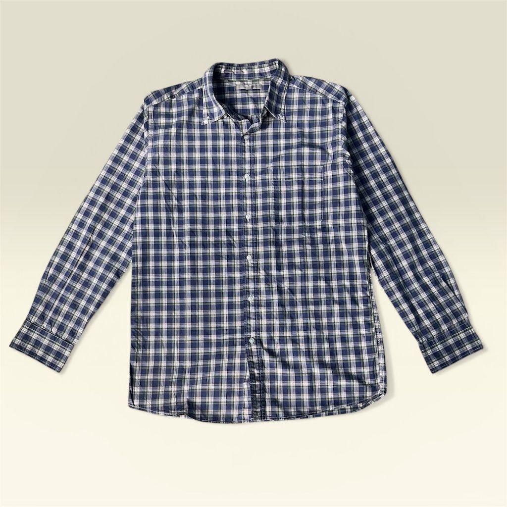 Kemeja kasual Uniqlo size L 100% original - SHI-002-202603