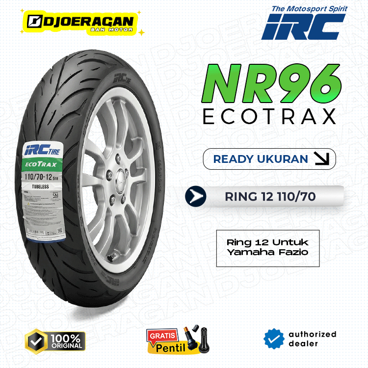 Ban Motor Fazzio Ring 12 110/70 IRC NR96 ECOTRAX Tubeless Fazzio Grand Filano