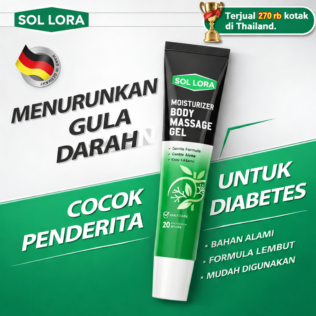SOL LORA Gel Herbal Gula Greenvibes Gel Pijat Herbal 20g Body Massage Gel Moisturizer Perawatan Tubu
