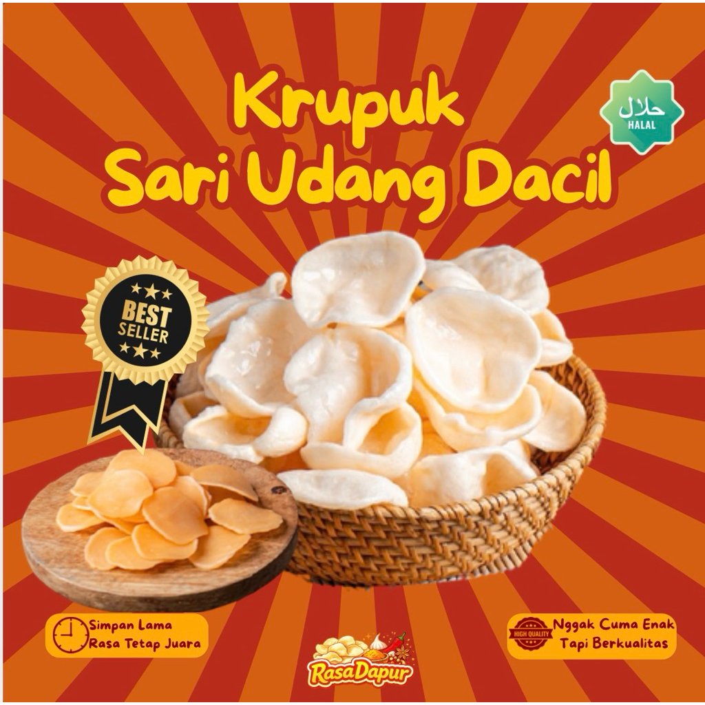 Krupuk Sari Udang Dacil isi 500gr