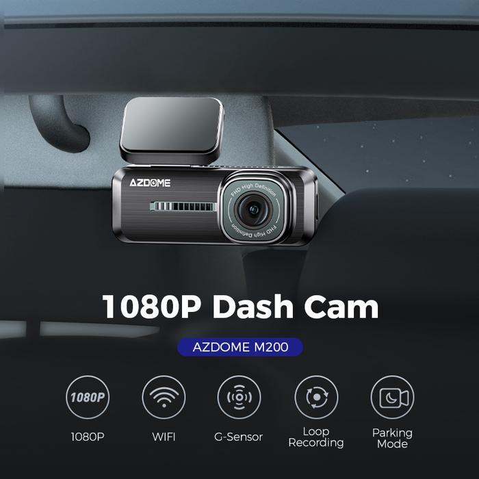 AZDome M200 Full HD Dashcam Kamera Mobil dengan SuperCapacitor dan WiFi