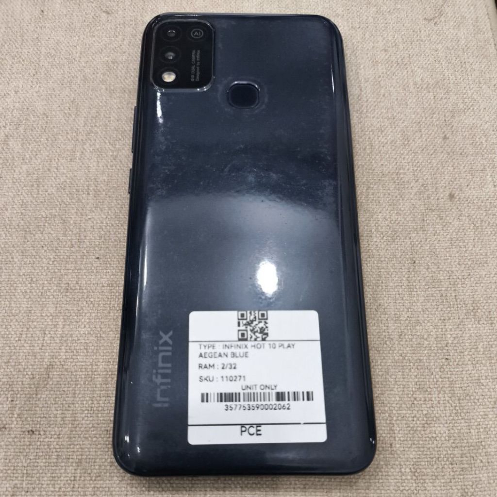 Handphone second normal infinix Hot 10 play 2+32GB original