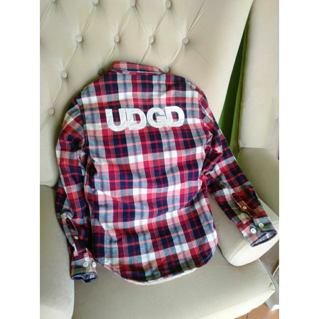 Under Garden Sherpa Lined Plaid Flannel Jacket