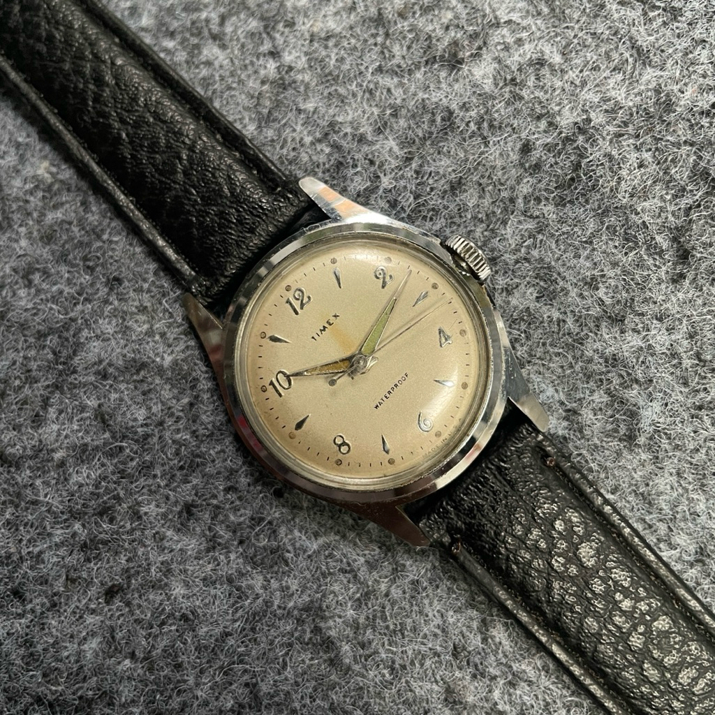Timex Marlin Military Watch 35mm Vintage 1950s Manual Winding