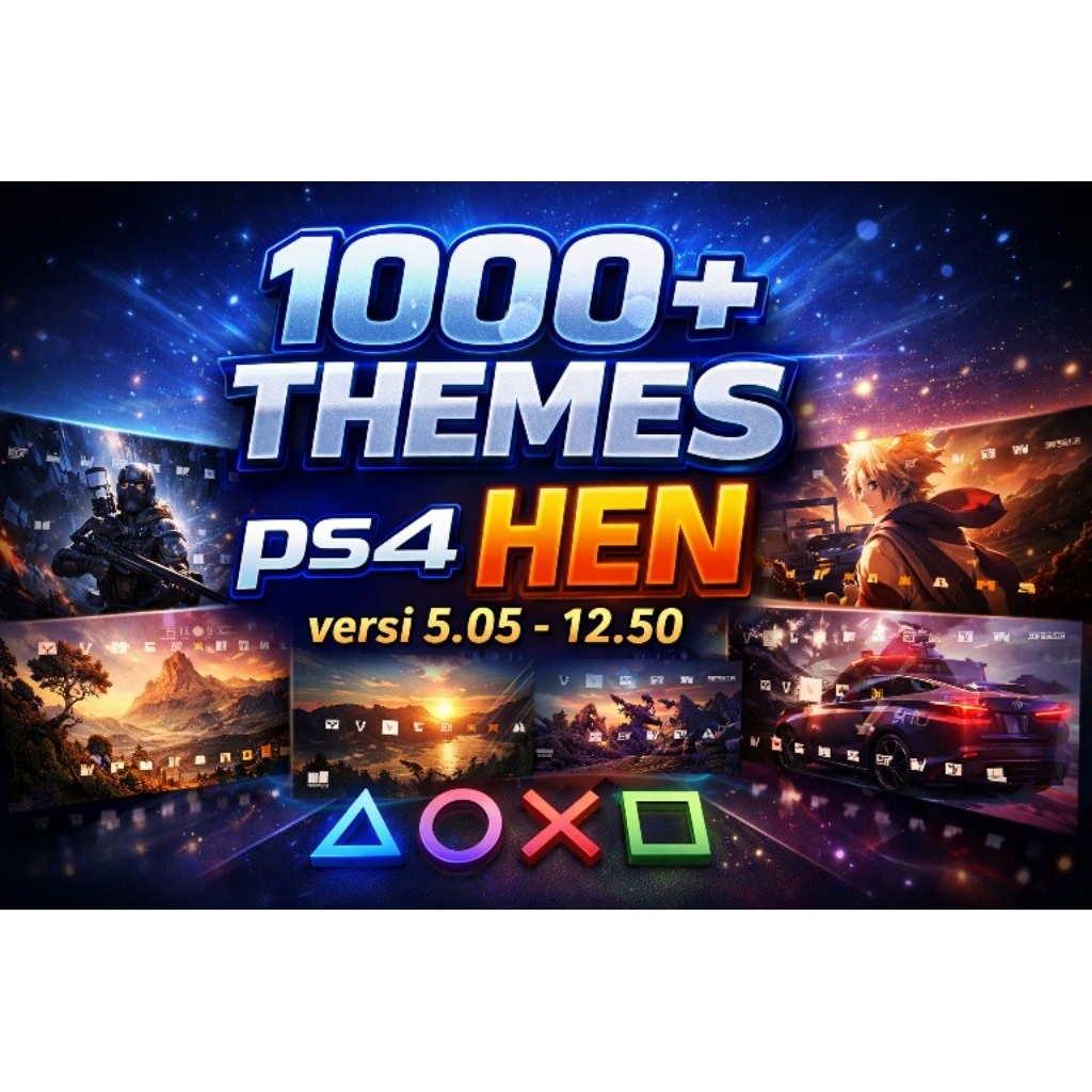 1000+ THEMES untuk PS4 HEN DIGITAL versi 5.05 - 12.50