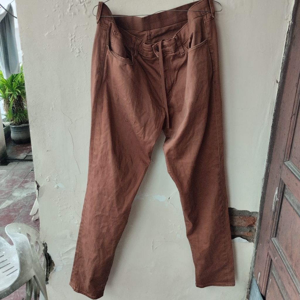 Celana Uniqlo Strecth women Ankle Pants Original