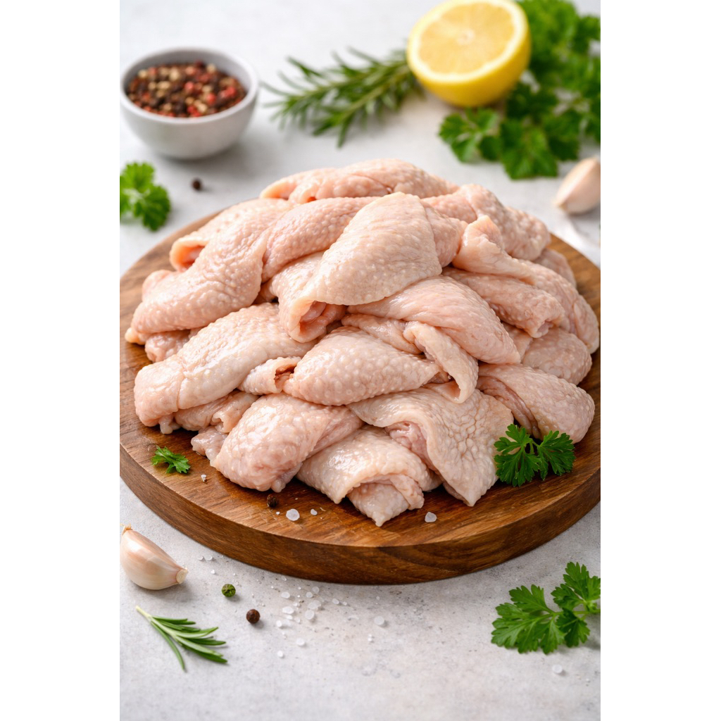 Kulit Ayam Fresh | Kulit Ayam Mentah Segar Cocok Untuk Kulit Ayam Crispy