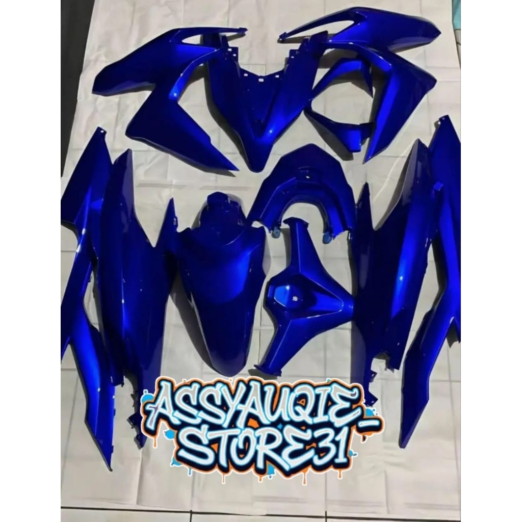 Full Set Body Halus Honda Vario New 125/150 Gen 1 Warna Custom Biru Candy